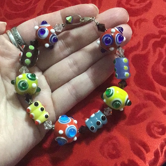 Handcrafted Future Inspired Shapes Bracelet - Picture 3 of 5